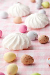 Image showing Easter candy and meringue