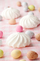 Image showing Easter candy and meringue