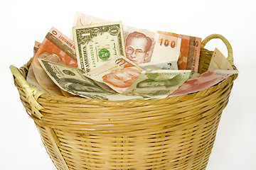 Image showing Basket of currencies