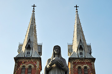 Image showing St Mary / Notre Dame Cathedral,Saigon,Vietnam