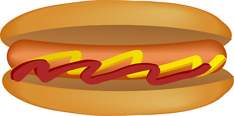 Image showing Hot dog illustration