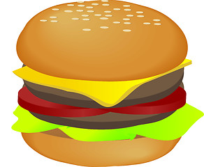 Image showing Hamburger illustration