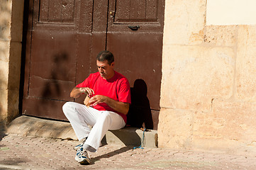 Image showing Before the match