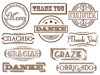 Image showing Thank you stamps 