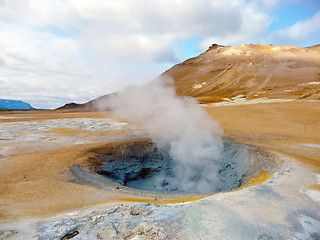 Image showing Iceland geothermal fumarole