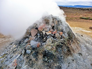 Image showing Iceland geothermal fumarole