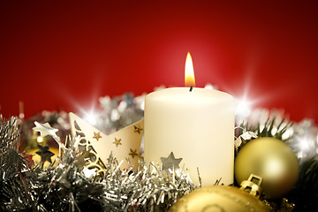 Image showing christmas candle