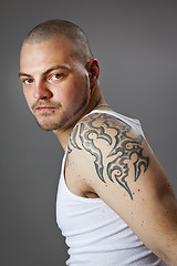 Image showing man with tattoos