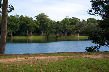 Image showing Cambodia, Siem Reap, Angkor, lake in the jungle