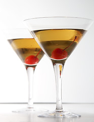 Image showing Manhattan cocktails