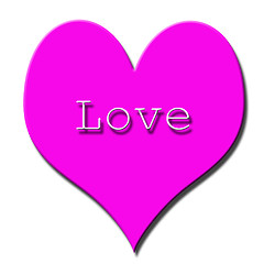 Image showing pink loveheart