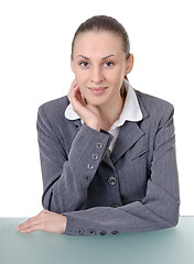 Image showing office manager (reception desk worker) 