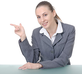 Image showing office manager (reception desk worker) 