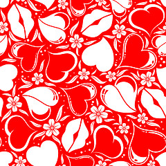 Image showing Valentines Day seamless pattern