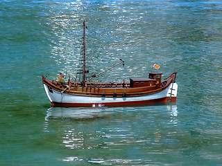 Image showing Fisherman boat