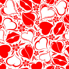 Image showing Valentines Day seamless pattern