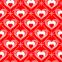 Image showing Valentines Day seamless pattern
