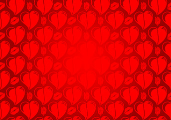 Image showing Valentines Day seamless pattern