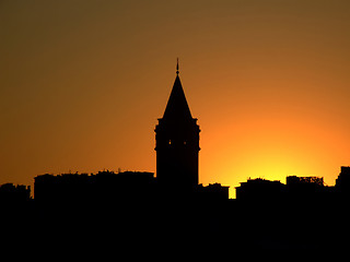 Image showing Istanbul sunset