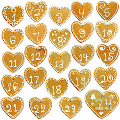 Image showing Gingerbread calendar