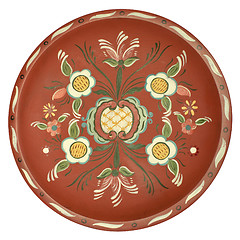 Image showing rosepainted platter