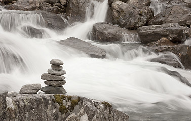 Image showing Stacked rocks