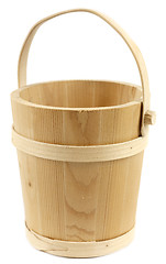 Image showing Wooden bucket