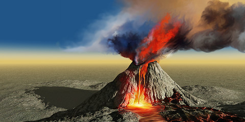 Image showing Volcano Smoke