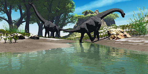 Image showing Brachiosaurus Dinosaur