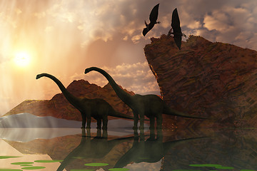 Image showing DINOSAUR DAWN