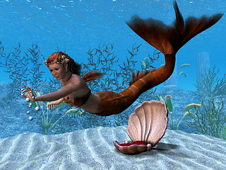 Image showing Underwater Mermaid