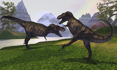 Image showing T-REX FIGHT