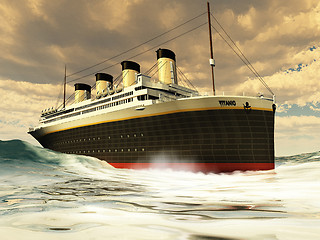 Image showing TITANIC OCEAN-LINER