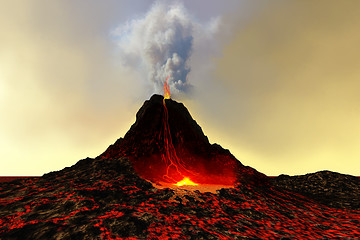 Image showing ACTIVE VOLCANO