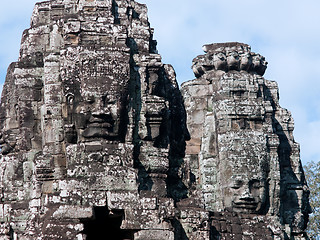 Image showing The Bayon temple at Angkor Thom, Cambodia