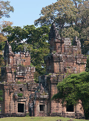 Image showing Temple towers at North Kleang, Angkor Thom, Cambodia