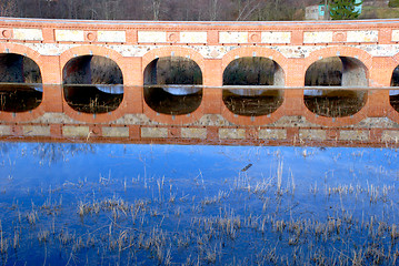 Image showing Ancient dam archs 