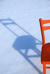Image showing Orange chair  