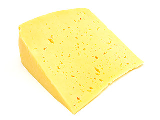 Image showing A piece of Swiss cheese 