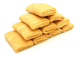 Image showing fried pancakes stuffed 