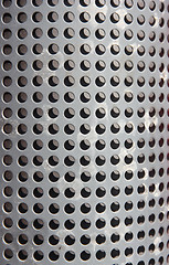 Image showing metal holed or perforated grid background