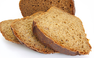 Image showing Black rye bread 