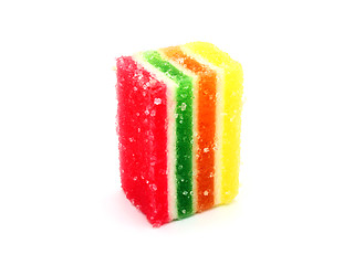 Image showing Fruit candy multi-colored all sorts, a background