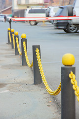 Image showing Yellow chain 