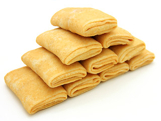 Image showing fried pancakes stuffed