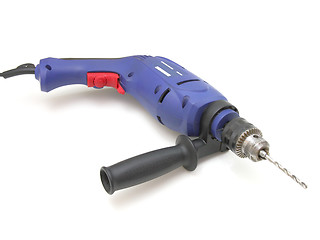 Image showing the electric drill on white background with clipping path