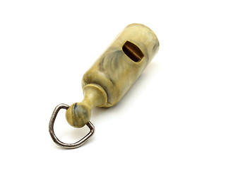 Image showing Simple plastic whistle 