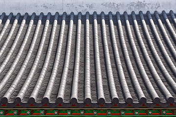 Image showing Asian temple roof