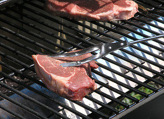 Image showing Grilling Steak