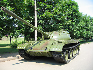 Image showing Old military technology on parking in a museum Russia Moscow